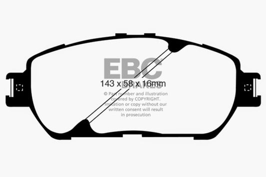 EBC 02-03 Lexus ES300 3.0 Ultimax2 Front Brake Pads