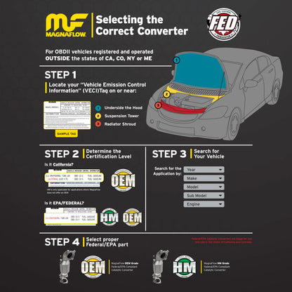 MagnaFlow Conv Direct Fit 11-14 Ford F-250 Super Duty / 350 Super Duty V8 6.2L