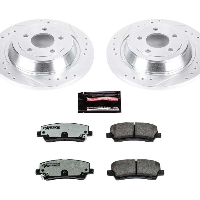 Power Stop 15-19 Ford Mustang Rear Z26 Street Warrior Brake Kit