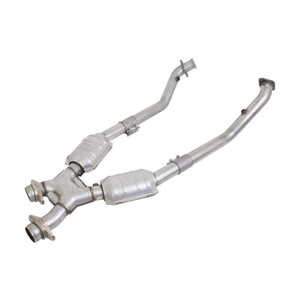 BBK 99-04 Mustang 4.6 GT / Cobra High Flow X Pipe With Catalytic Converters - 2-1/2