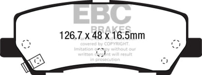 EBC 2015+ Ford Mustang 5.0L Bluestuff Rear Brake Pads