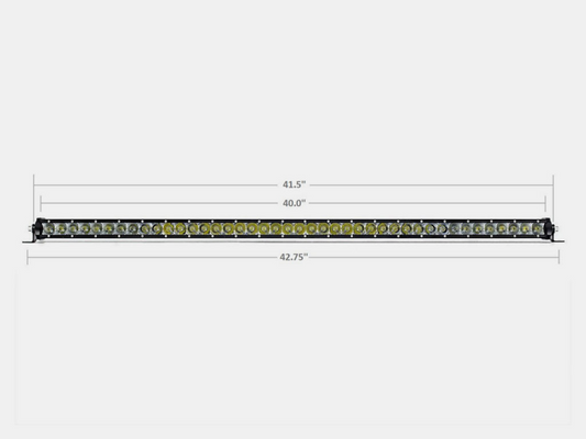 Cali Raised 42 Slim Single Row Led Bar Amber