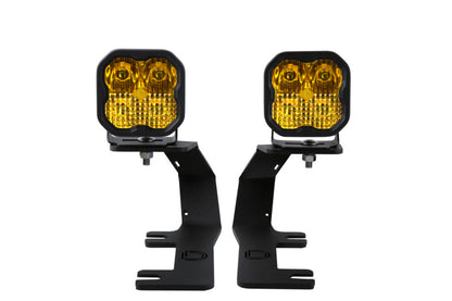 Diode Dynamics 14-19 Silverado/Sierra SS3 LED Ditch Light Kit - Yellow Pro Combo