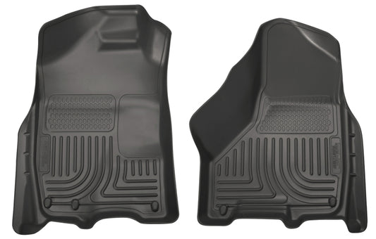 Husky Liners 09-10 Dodge Ram 1500/2500/3500 WeatherBeater Front Row Black Floor Liners