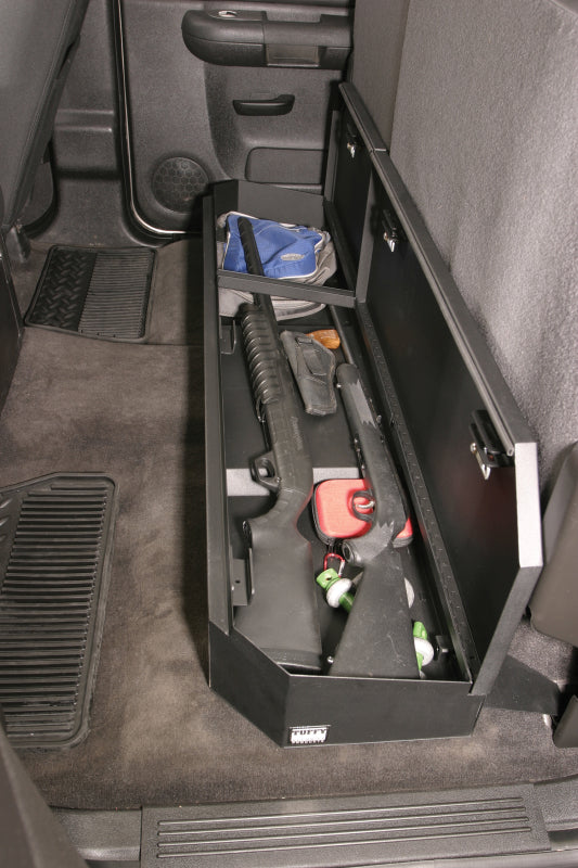 Tuffy Chevrolet Silverado & Gmc Sierra Underseat Lockbox Full Length W/ Keyed Lock For