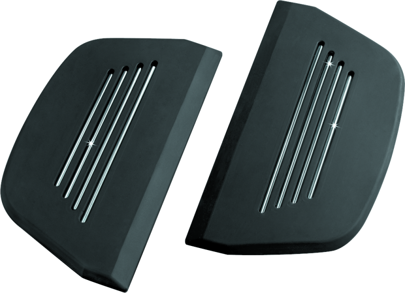 Kuryakyn Premium Passenger Board Inserts 86-Up Touring Models Black