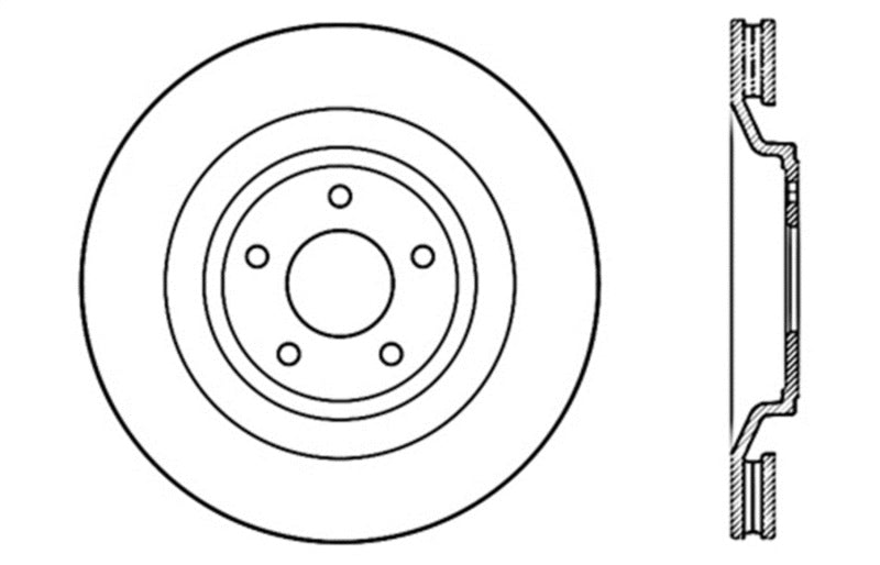 StopTech Slotted & Drilled Sport Brake Rotor