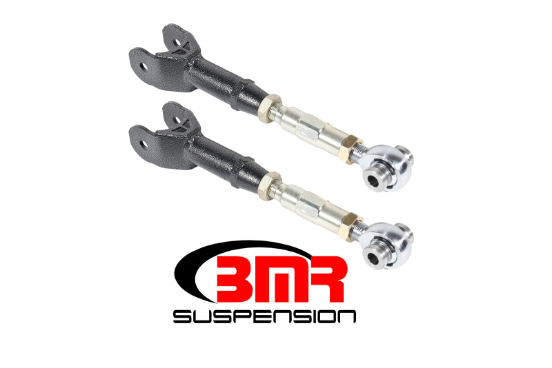 BMR 16-17 6th Gen Camaro Upper Trailing Arms w/ On-Car Adj. Rod Ends - Black Hammertone