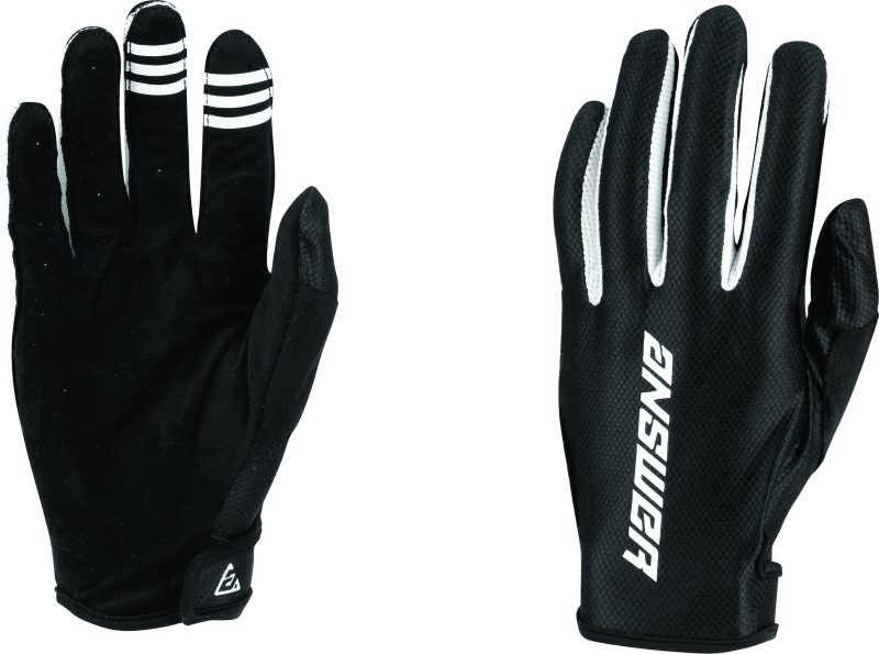 Answer Ascent Glove Black/White Youth - Small