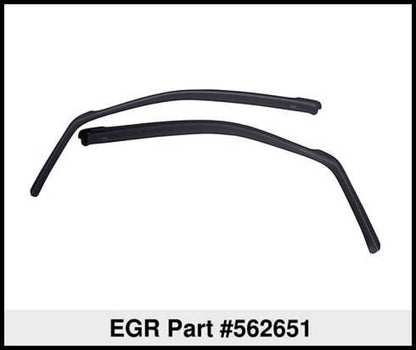 EGR 09+ Dodge Ram Pickup Regular Cab In-Channel Window Visors - Set of 2 (562651)