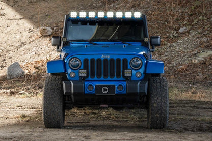 Diode Dynamics Jeep JK SS5 Pro CrossLink Windshield - White Combo Lightbar Kit