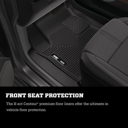 Husky Liners 08-22 Toyota Sequoia X-Act Contour Black 2nd Seat Floor Liners (w/o Second Row)