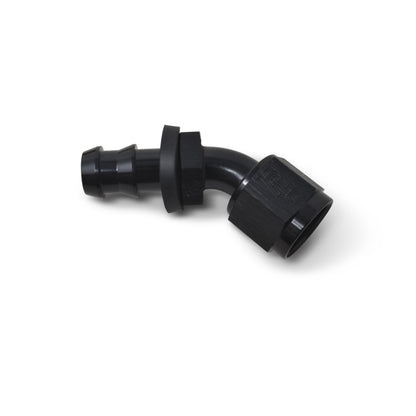 Russell Performance -8 AN Twist-Lok 45 Degree Hose End (Black)