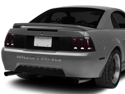 Raxiom 99-04 Ford Mustang Excluding 99-01 Cobra Icon LED Tail Lights- Black Housing (Smoked Lens)