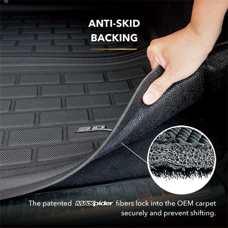 3D MAXpider 19-21 BMW X5 (G05) Behind 2nd Row with Cargo Net Kagu Cross Fold Cargo Liner - Black