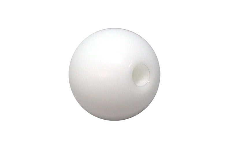 Torque Solution Delrin 50mm Round White Shift Knob: Universal 10x1.25