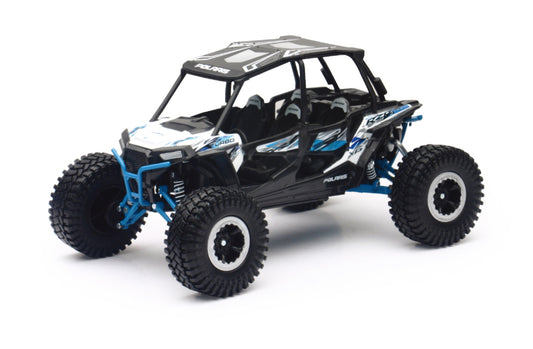 New Ray Toys Polaris RZR XP4 Rock Crawler (White Lightning)/ Scale - 1:18