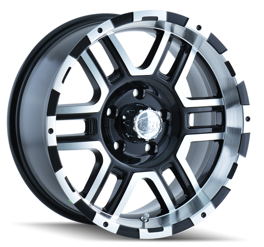 ION Type 179 16x8 / 5x135 BP / 10mm Offset / 87mm Hub Black/Machined Wheel