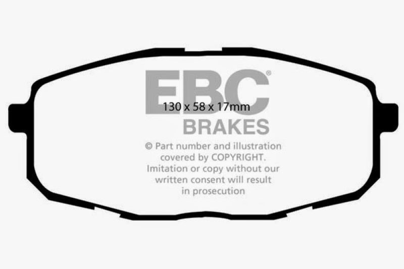 EBC 09-12 Hyundai Elantra 2.0 Touring Redstuff Front Brake Pads