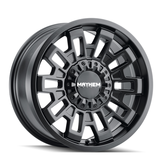 Mayhem 8113 Cortex 20x9 / 8x170 BP / 0mm Offset / 125.2mm Hub Matte Black Wheel