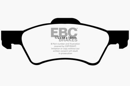 EBC 01-07 Chrysler Town & Country 3.3 Rear Rotors Greenstuff Front Brake Pads