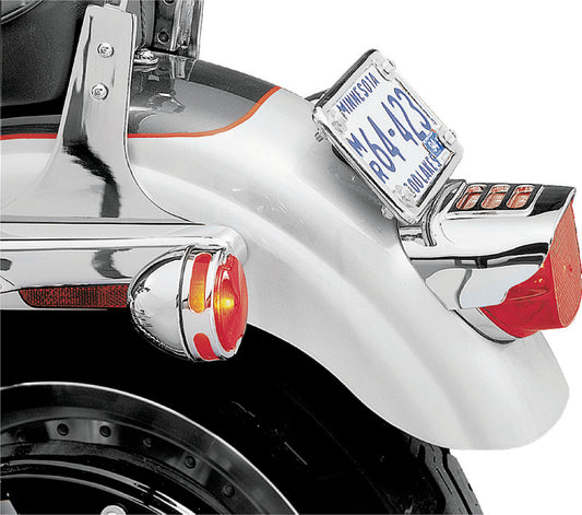 Kuryakyn Tail Lamp Visor With Slots Chrome