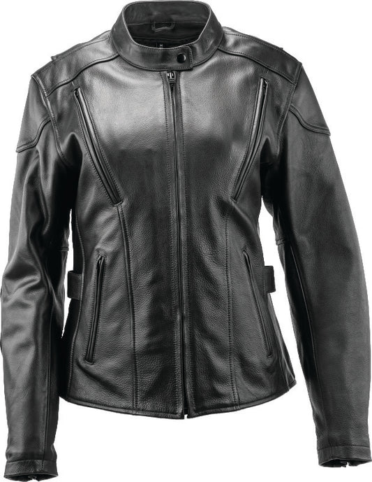 Kuryakyn Leather By River Road Race Leather Jacket Black Womens - Small