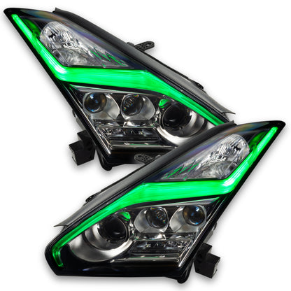 Oracle 15-21 Nissan GT-R RGB+W (Lightning Bolt) Headlight DRL Upgrade Kit - ColorSHIFT SEE WARRANTY