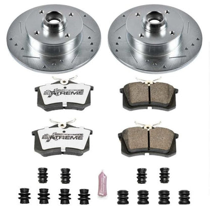 Power Stop 90-92 Volkswagen Corrado Rear Z26 Street Warrior Brake Kit