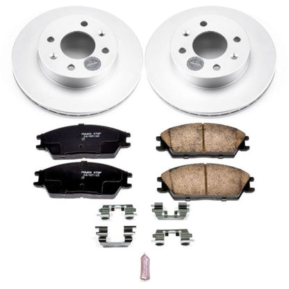 Power Stop 03-05 Hyundai Accent Front Z17 Evolution Geomet Coated Brake Kit