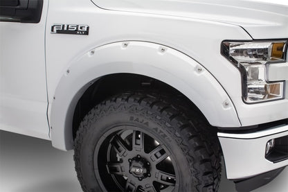 Bushwacker 16-17 Ford F-150 Styleside Pocket Style Flares 4pc 78.9/67.1/97.6in Bed - Oxford White