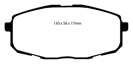 EBC 09-12 Hyundai Elantra 2.0 Touring Yellowstuff Front Brake Pads