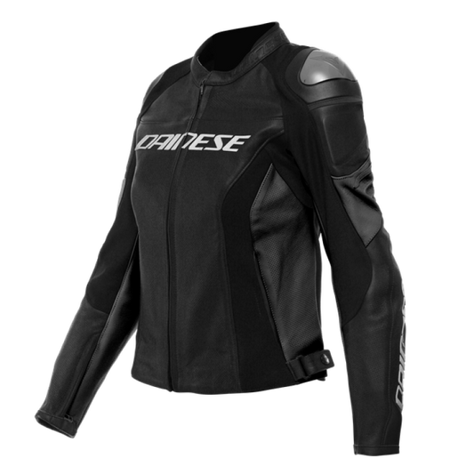 Dainese Racing 4 Lady Leather Jacket Perforated Black/Black Size - 38