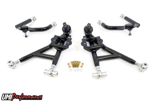 UMI Performance 93-02 GM F-Body Front A-Arm Kit Adjustable Drag