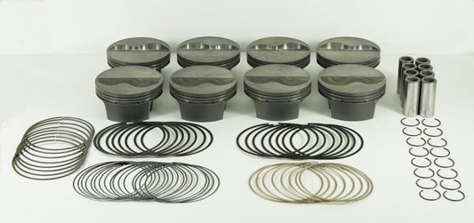 Mahle MS Piston Set SBC 358ci 4.030in Bore 3.5in Stroke 6.0in Rod .927 Pin -9cc 11.9 CR Set of 8