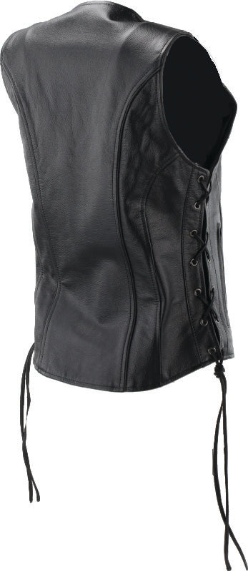 Kuryakyn Leather By River Road Sapphire Leather Vest Black Womens - Small