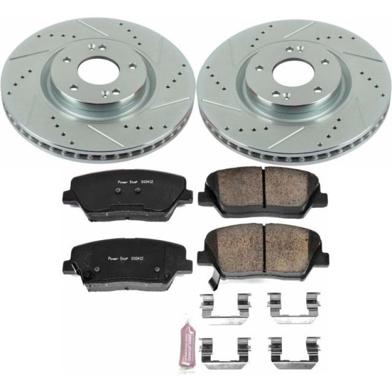 Power Stop 12-17 Hyundai Azera Front Z23 Evolution Sport Brake Kit