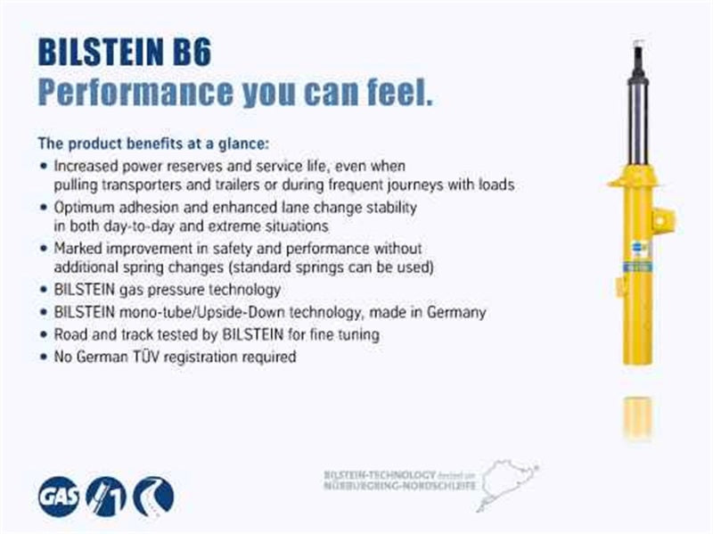 Bilstein B6 2012 BMW 640i Base Coupe Front Right Shock Absorber