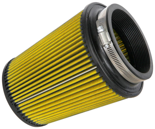 Airaid Universal Air Filter - Cone 4in Flange x 6in Base x 4-5/8in Top x 7in Height - Synthaflow