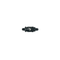 DeatschWerks 6AN Male Flare Quick Disconnect Dry Break Fitting - 2 Pieces Anodized Matte Black