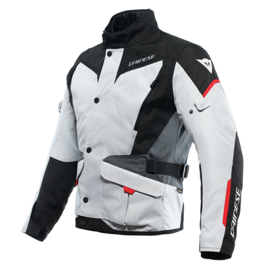 Dainese Tempest 3 D Dry Jacket Glacier Gray/Black/Lava Red Size - 52