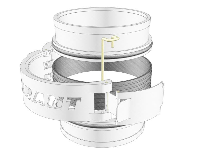 Vibrant Aluminum Weld Ferrules w/ O-Rings for 5in OD Tubing - Sold in Pairs