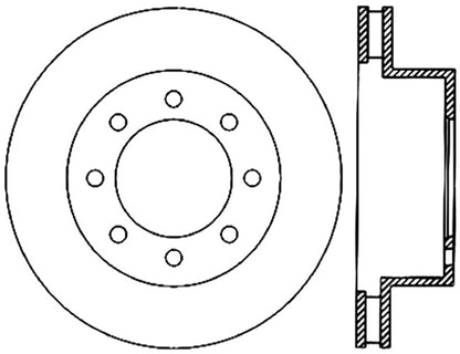 StopTech Power Slot 06-08 Dodge Ram 1500 / 03-08 Ram 2500/3500 All Front Right Slotted CRYO Rotor