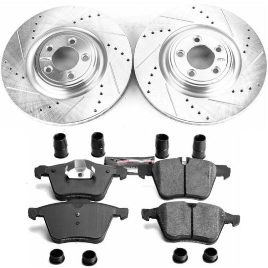 Power Stop 07-08 Jaguar S-Type Front Z23 Evolution Sport Brake Kit