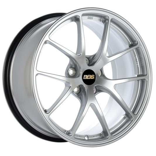 BBS RI-A 18x9.5 5x114.3 ET22 Diamond Silver Wheel -82mm PFS/Clip Required