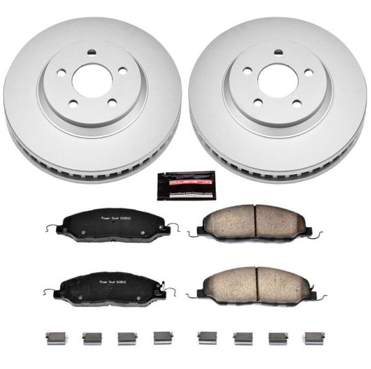 Power Stop 11-14 Ford Mustang Front Z17 Evolution Geomet Coated Brake Kit