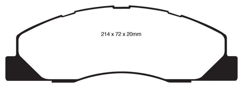 EBC 09-11 Dodge Ram 2500 Pick-up 5.7 2WD/4WD Ultimax2 Front Brake Pads