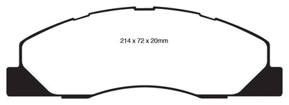 EBC 09-11 Dodge Ram 2500 Pick-up 5.7 2WD/4WD Greenstuff Front Brake Pads