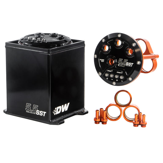 DeatschWerks 5.5L Modular Surge Tank (1-3 DW200/300/400 Fuel Pumps) (Pumps Not Included)