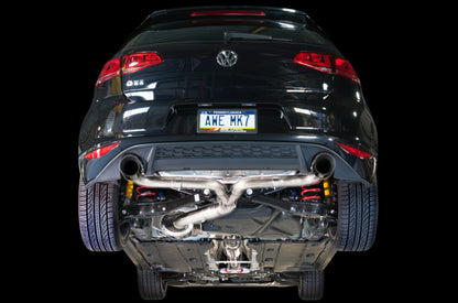 AWE Tuning VW MK7 GTI Touring Edition Exhaust - Diamond Black Tips - Precision R